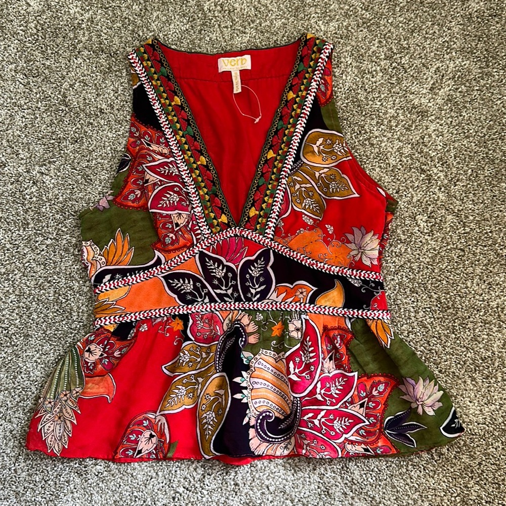 Sleeveless Blouse Size Small Purchased from Anthropology